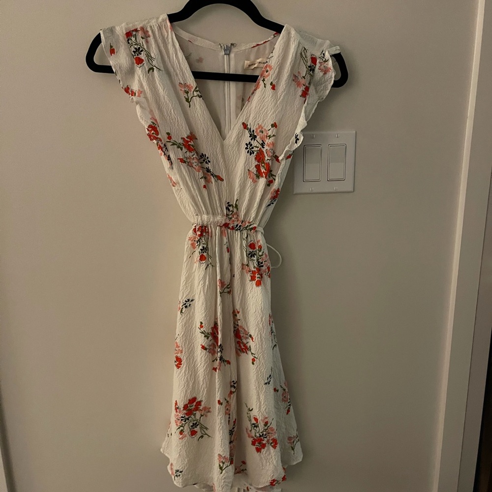 Rebecca Minkoff XS floral white dress